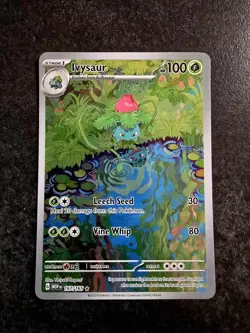 Pokemon TCG Card Ivysaur 167/165 Scarlet & Violet 151 IR *English* - NM - Image 1