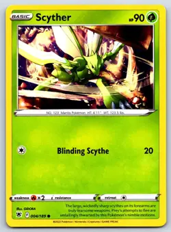Scyther - Astral Radiance 004/189 Pokemon Card NM - Image 1