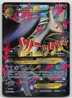 M Latios EX 102/108 XY Roaring Skies Pokemon Card Full Art Mega Holo - MP - Image 1