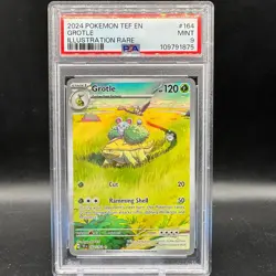 Pokemon TCG Grotle 164/162 Temporal Forces Illustration Rare Card - PSA 9 MINT - Image 1