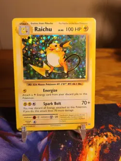 Pokemon TCG XY Evolutions Raichu Holo Rare Card 36/108 2016 - Image 1