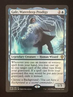 1x MTG Gale, Waterdeep Prodigy (Foil) - (CLB) #72 - Magic the Gathering - Image 1
