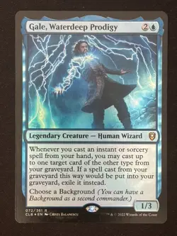 1x MTG Gale, Waterdeep Prodigy (Foil) - (CLB) #72 - Magic the Gathering - Image 3