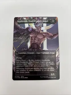 Magic the Gathering Final Fantasy Sephiroth Fabled Soldier Borderless Foil 0382 - Image 2