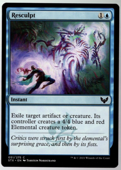 Resculpt 051/275 Non Foil Common Strixhaven MTG Near Mint - Image 1