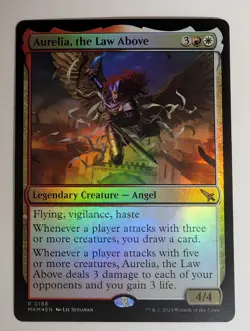 MTG - Aurelia, the Law Above - MKM - R - Foil - 188 - Image 1