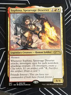 1x Sophina, Spearsage Deserter (007) Universes Within LP SLX MTG Magic x1 MKE - Image 1
