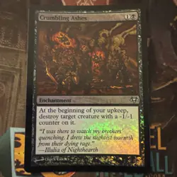 Crumbling Ashes Eventide Foil Played Magic the Gathering MTG English - Image 1