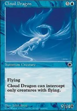 x1 Cloud Dragon - Portal 1 MTG Vintage Magic Singles R Lightly Played, English - Image 1