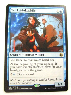 MTG Triskaidekaphile 081/277 Mid Midnight Hunt Rare Near Mint!! - Image 1