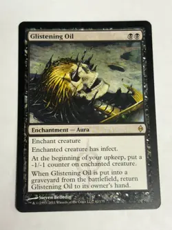 1x NM Glistening Oil MTG New Phyrexia Free Shipping! - Image 2