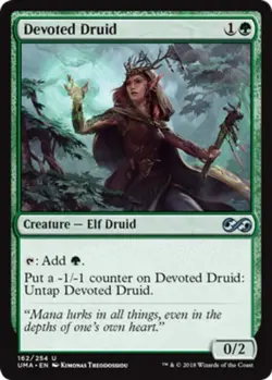 1x Devoted Druid - Foil Light Play, English Ultimate Masters MTG Magic - Image 1