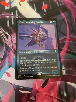 MTG - ESIOR WARDWING FAMILIAR - FOIL ETCHED - UNCOMMON - CMR - NM - Image 1