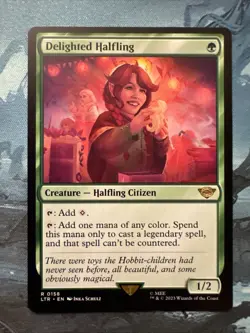MTG - Delighted Halfling (0158) Near Mint Lord of the Rings - Image 1
