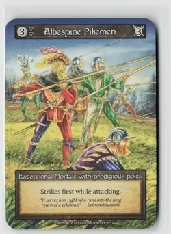 Sorcery Contested Realm Beta Albespine Pikemen x3 NM Exceptional - Image 1