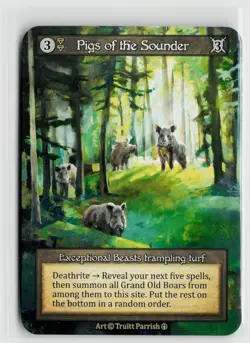 Sorcery Contested Realm Arthurian Legends Pigs Of The Sounder x3 NM Exceptional - Image 1