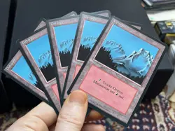 5x German Fbb Mountain • Unplayed / Mostly Clean • Basic Land • Mtg - Image 1