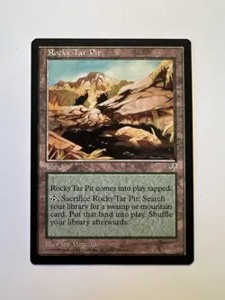 Rocky Tar Pit - MTG Mirage - NM - Image 1