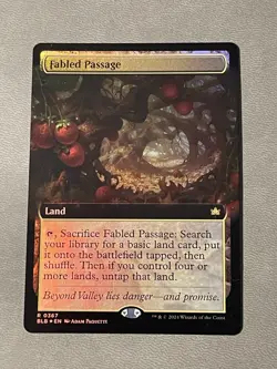 MTG BLB Fabled Passage (Extended Art) Bloomburrow Near Mint Foil - Image 1