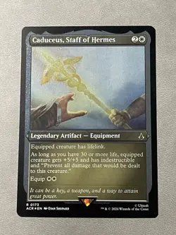 Caduceus, Staff of Hermes - Foil Etched Assassin's Creed NM MTG - Image 1