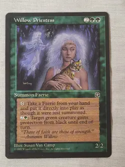 NM Willow Priestess Homelands Mtg Magic the Gathering - Image 1