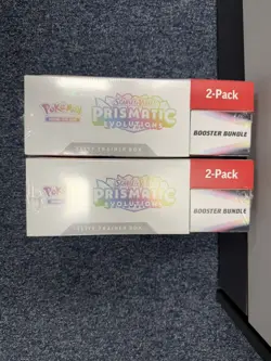 Pokemon Prismatic Evolutions ETB and Booster Bundle 2 Pack X2 - Image 3