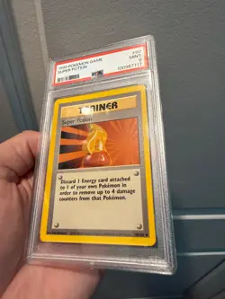 1999 Pokemon Base Set Unlimited Super Potion Uncommon 90/102 PSA 9 - Image 2