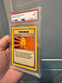 1999 Pokemon Base Set Unlimited Super Potion Uncommon 90/102 PSA 9 - Image 3