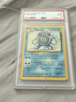 Pokemon TCG Poliwhirl 038/102 Base Set Unlimited PSA 9 MINT Regular Vintage WOTC - Image 3