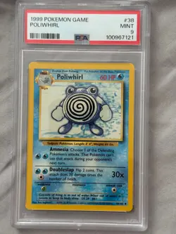 Pokemon TCG Poliwhirl 038/102 Base Set Unlimited PSA 9 MINT Regular Vintage WOTC - Image 5