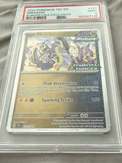 Miraidon STAMPED BEST BUY Europe/USA Exclusive 2024 Pokemon TCG 121/162 - PSA 9 - Image 4