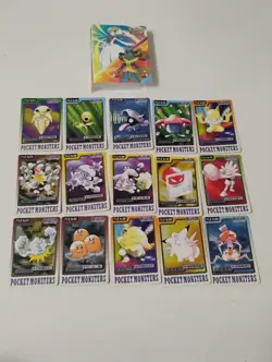 Pokemon Japanese 1997 Pocket Monster Carddass File Bandai Collection Binder Lot - Image 1