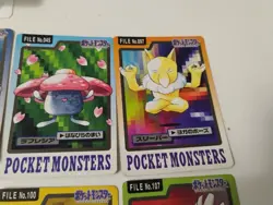 Pokemon Japanese 1997 Pocket Monster Carddass File Bandai Collection Binder Lot - Image 5