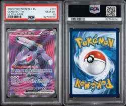 2025 Pokemon BLK EN-BLACK BOLT ULTRA RARE 161/086 GENESECT EX PSA 10 - Image 3