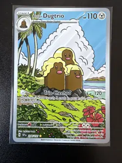Pokemon TCG - Surging Sparks - Alolan Dugtrio - 208/191 - Illustration Rare - NM - Image 1