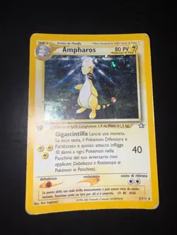 Carta Pokemon Ampharos Holo 1/111 Prima Edizione Set Neo Genesis ITA - Image 1