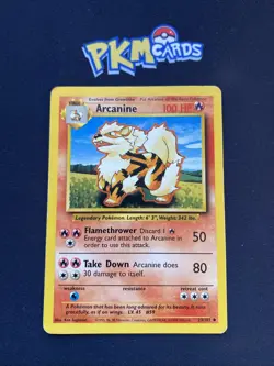 Pokemon TCG Arcanine Base Set 23/102 Regular MP. - Image 1