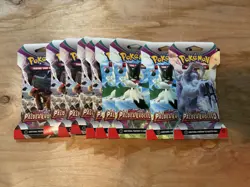 Pokemon Sleeved Booster Packs Paldea Evolved 9 Sealed Sleeved Booster Packs - Image 1