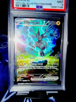 2025 POKEMON BLK EN-BLACK BOLT #166 ZEKROM EX SPECIAL ILLUSTRATION RARE PSA 9 - Image 2
