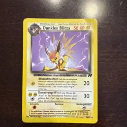 Pokemon- Dark Jolteon Dunkles Blitza Team Rocket German 38/82 Uncommon 1st ed - Image 1