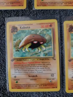 1999 Pokemon TCG Kabuto 1st Edition Fossil 50/62 NM WOTC - 7 Copies - Image 5