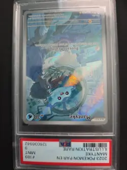 2023 Pokemon Par En Mantyke Illustration Rare #189 PSA 9 Gem Mint - Image 2
