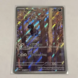 Deino 146/086 NM/M WHT EN Illustration Rare SV White Flare Pokemon TCG - Image 1