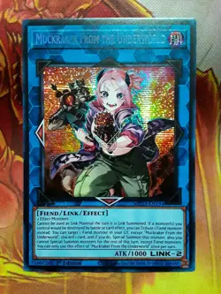 Yugioh Muckraker from the Underworld Prismatic Secret Rare MP23-EN194 1st NM - Image 1
