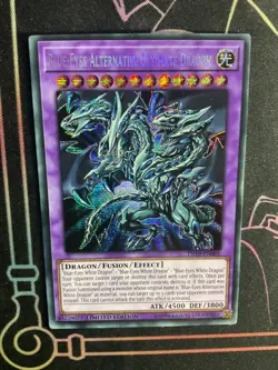 YUGIOH Secret Rare Blue-Eyes Alternative Ultimate Dragon TN19-EN001 - Image 1