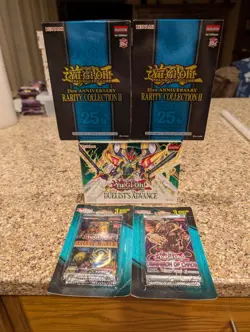Yu-Gi-Oh 25th Anniversary Rarity Collection II, Duelist Advance & Two 3 Boosters - Image 1