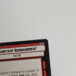 Star Wars Unlimited Planetary Bombardment JTL 181 Red Legendary Tactic - Image 5