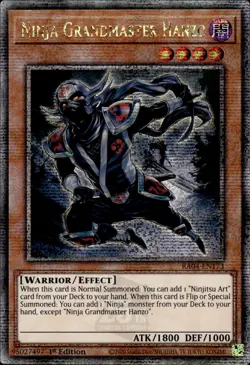 Ninja Grandmaster Hanzo - Quarter Century Secret Rare 1st Ed RA04-EN173 - YuGiOh - Image 1