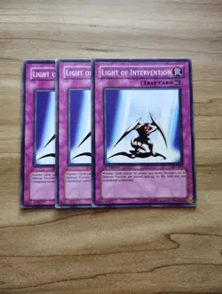 Yu-Gi-Oh! - Light Of Intervention 3X - Full Playset - Image 1