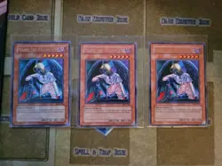 YUGIOH 3X MARIE THE FALLEN ONE LON-046 RARE UNLIMITED ED VLP 1996 - Image 1